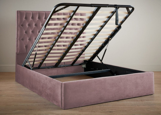 Design Polster Englisches Doppelbett Chesterfield Beige 140/160/180x200 Betten