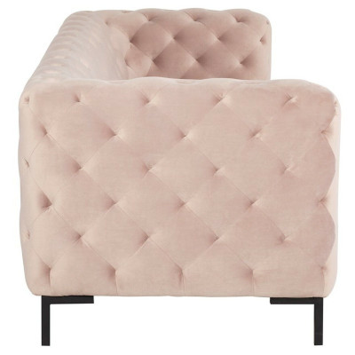 Chesterfield Sofa Couch Polster Stoff Leder Couchen Polster Garnitur 3 Sitzers