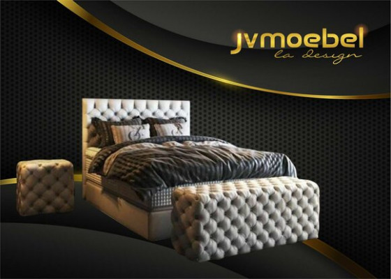 Luxus Bett Boxspringbett Schlafzimmer Betten Design Möbel Samt Matratze Komplett