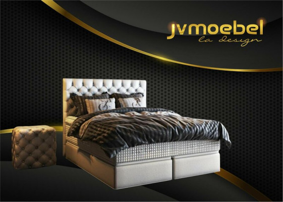 Luxus Bett Boxspringbett Schlafzimmer Betten Design Möbel Samt Matratze Komplett