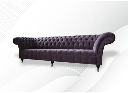 Couch Sofa 4 Sitzer Design Polster Modern Textil Stoff Chesterfield Sofas Neu