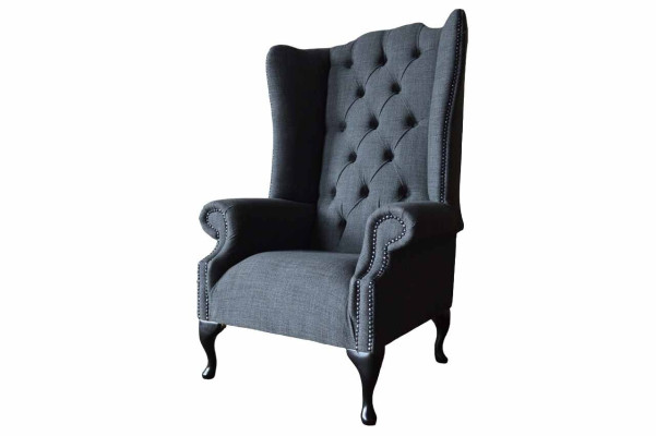 Sessel Einsitzer Chesterfield Couch Möbel Luxus Möbel Ohrensessel Neu