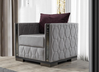 Sessel Einsitzer Möbel Wohnzimmer Couch Sofa Relax Spiegel Elemente