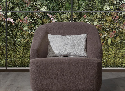Sessel Einsitzer 1Sitz Sofa Couch Wohnzimmer Möbel Metall mit Textil
