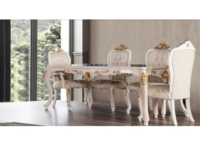 Esszimmer Esstisch Stuhl Luxus Garnitur Esszimmerstuhl Tisch Tische Holz Gruppe