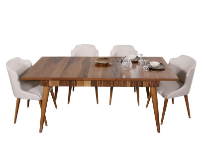 Tische Holztisch Metall Tisch Luxus Esstische Italienische Design Möbel Holz Neu