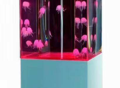Design Aquarium Wassersäule Wasser Säule Dekoration Quallen Wasserwand