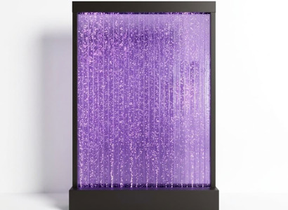 Wandpaneel Trennwand Wasser Wand LED Wasserwand Deko Design Beleuchtet