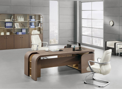 Büromöbel Komplettset Home Office Arbeitszimmer Schreibtisch Deko Schrank