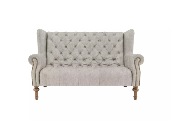 Chesterfield Sofa Couch Polster Stoff Leder Couchen Polster Garnitur 2 Sitzers