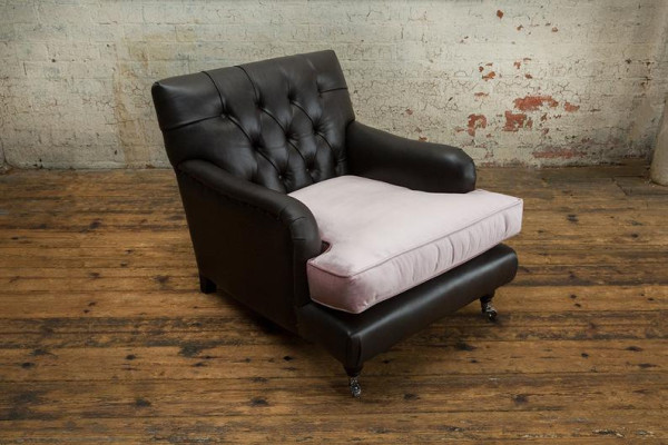 Lounge Club Sessel Couch Stuhl Fernseh Chesterfield Polster Relax Sofa 1 Sitzer