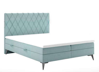 Chesterfield Boxspring Schlafzimmer Bett Doppel Betten Polster Kasten Funktion