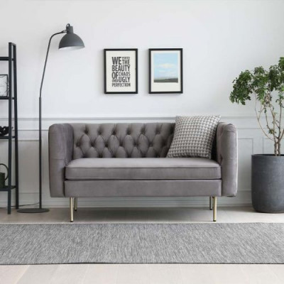 Englische Stil Möbel Chesterfield Zwei Sitzer Couch Pink Turkis Gelb Blau Sofa
