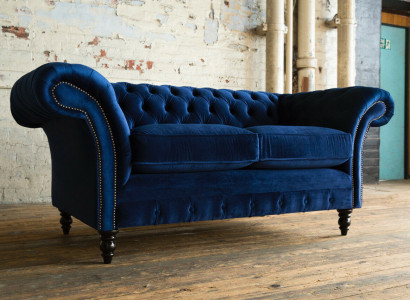 Chesterfield Sofa 2 Sitzer Polster Designer Couchen Sofas Garnitur Zweisitzer