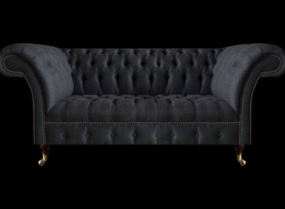 Chesterfield Schwarze Sitzcouch Designer Polstersofas Moderne Couchen