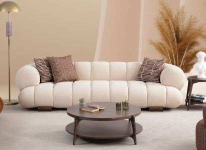 Weißer Wohnzimmer Dreisitzer Designer Polstersofas Luxuriöse Couchen