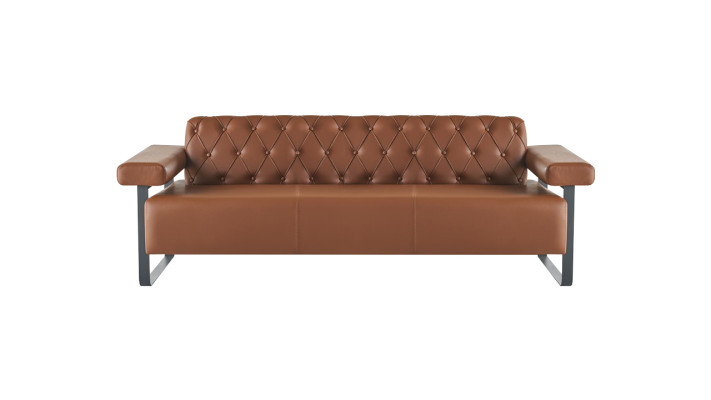 Chesterfield Couch Stil 3-Sitzer 2-Sitzer Sofas Ledersofas Modern Edelstahl