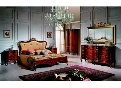 Klassisches Chesterfield Bett Möbel Swarovski Steine Doppel Polster Betten
