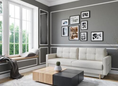 Sofa 3 Sitzer Weiß Sofas Sitz Wohnzimmer Modern Design Polster Stoff Luxus Neu