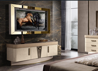Set Modern Wohnwand Kommode RTV Wohnzimmer Wohnwände Wohnzimmer Set TV-Rahmen