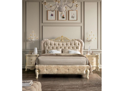 Luxus Chesterfield Bett Betten Polsterbett Doppel Italienisches Schlafzimmer Neu
