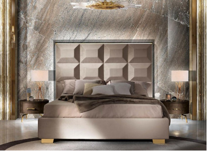 Bett Luxus Betten Bettrahmen Holz Schlafzimmer Doppel Ehe Italienische Möbel Neu