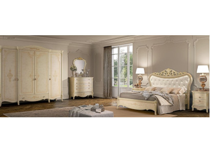 Chesterfield Bett Luxus Betten Polsterbett Doppelbett Klassisches Holz Hotel
