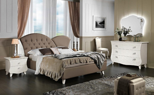 Möbel Design Betten Möbel Italien Bett Doppelbett Naturholz Schlafzimmer Holz