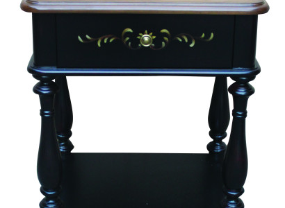 Designer Nacht Tisch Konsole Luxus Nachttische Beistell Leder Konsolen Holz Neu