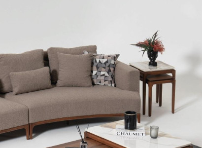 Wohnzimmer 2x Couchtisch Tisch Luxus Design Möbel Braune Tische 2tlg.