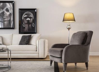 Sessel Einsitzer Luxus Polster Möbel Wohnzimmer Braun Sessel Textil Lounge Neu